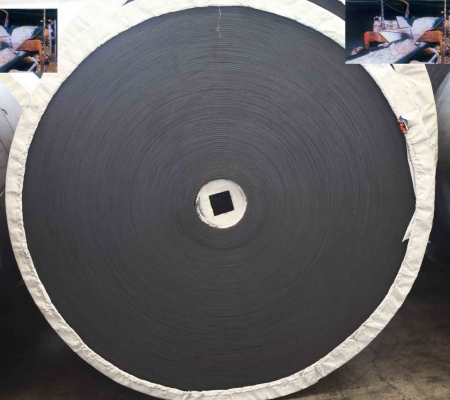 Acid resistant rubber conveyor belt