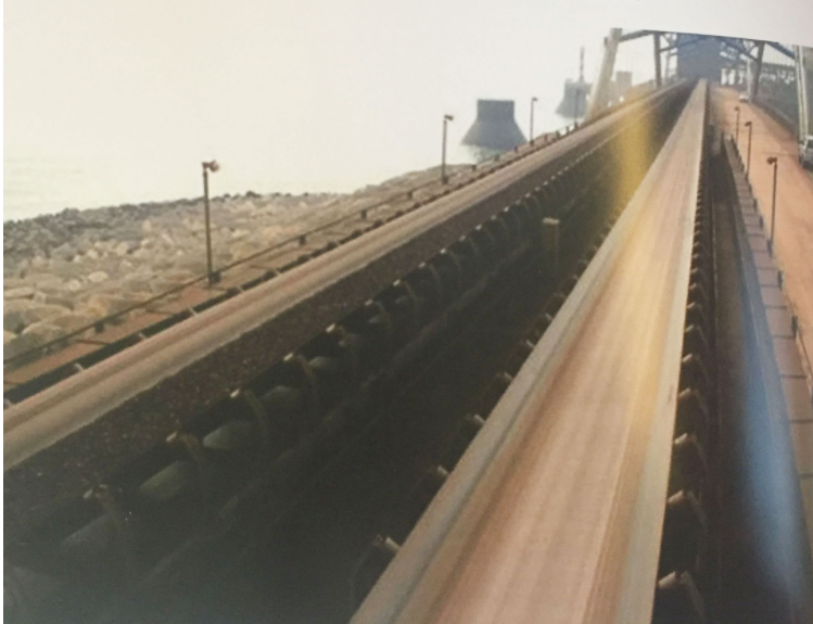 steel core conveyor belt install